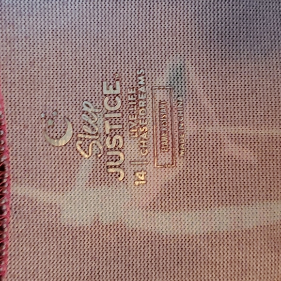 JUSTICE SLEEP 2-Piece Maroon w/Pink Flamingos. Flame Resistant. NWOT. Sz 14 - Picture 7 of 11